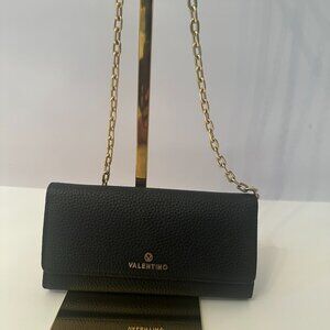 Valentino by Mario Valentino Black Leather Crossbody Bag